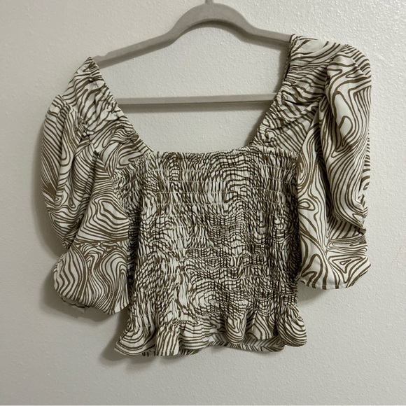 Open Edit Puff Sleeve Line pattern top - Picture 3 of 8